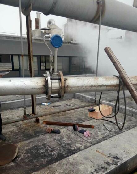 貿(mào)易結算渦街流量計現(xiàn)場安裝使用圖