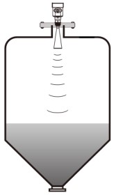 高溫雷達(dá)液位計錐形罐安裝示意圖