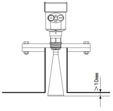高溫雷達(dá)液位計儲罐天線安裝高度圖
